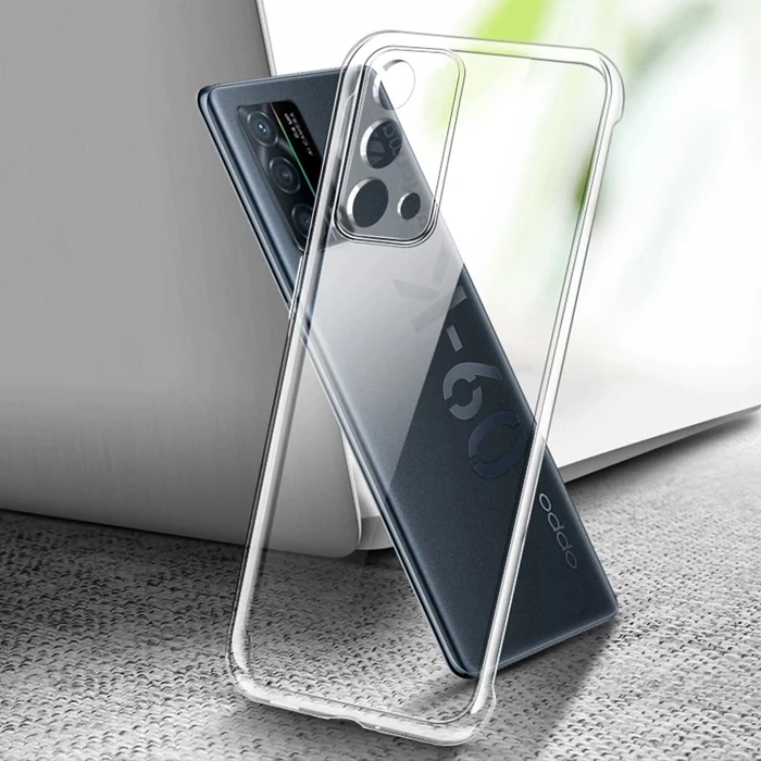 VipMarketim Ally OPPO K9 5G Kılıf Kamera Korumalı Ultra İnce Şeffaf Silikon Kılıf-(5775)