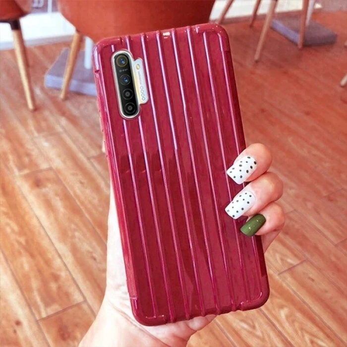 VipMarketim Ally Oppo Realme XT/X2 Trunk Lines ince Soft Silikon Kılıf-(5775)