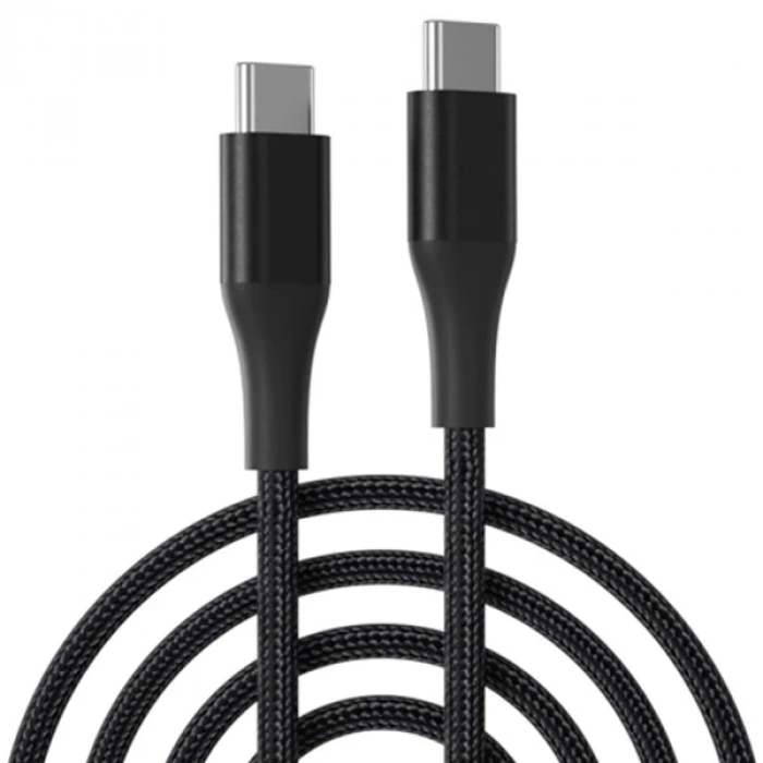VipMarketim ALLY PD 100W 5A Hızlı Şarj Usb Type-C Kablo 1Metre Kevlar Kablo-(5775)