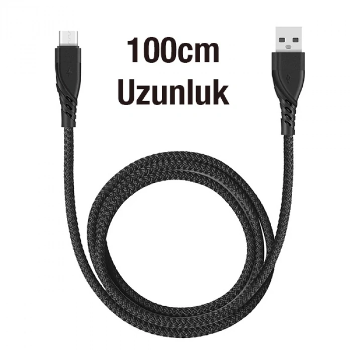 VipMarketim ALLY QC3.0 USB To Type-c Hızlı Şarj Kablosu-(5775)
