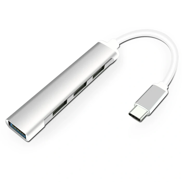 VipMarketim Ally S-803 4in1 Type-C to 4x USB3.0 HUB Çoğaltıcı Çevirici Dönüştürücü Adaptör-(5775)