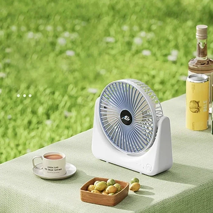 VipMarketim Ally S21 Şarjlı Fan Ergonomik Ev Ofis Sessiz Vantilatör-(5775)