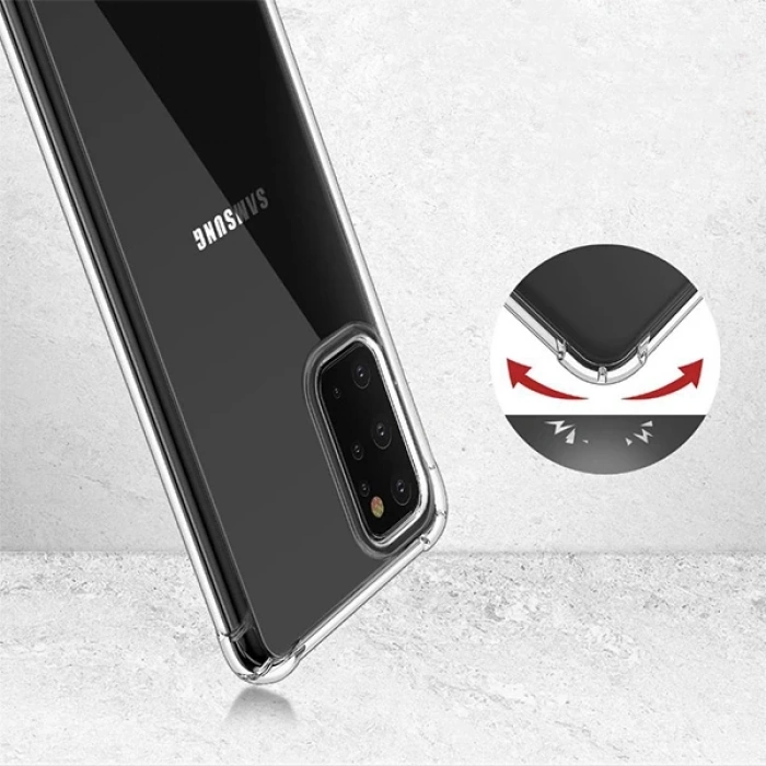 VipMarketim Ally Samsung Galaxy S20+ PLUS Anti-Drop Darbe Emici Silikon Kılıf-(5775)