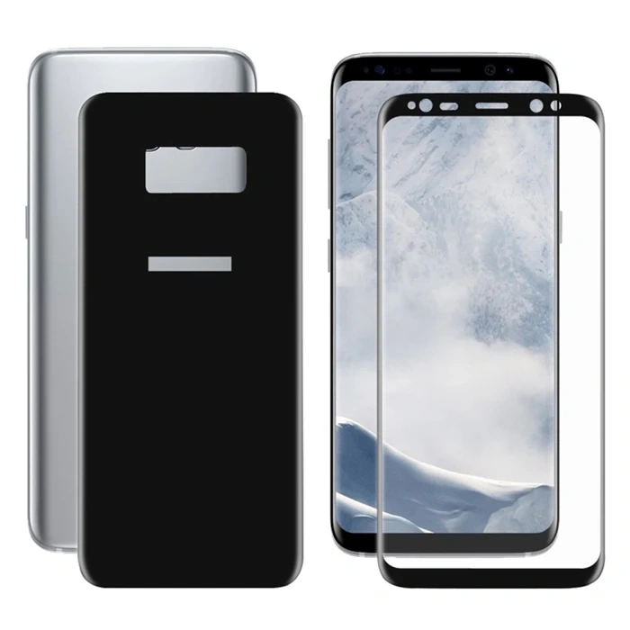 VipMarketim Ally Samsung Galaxy S8 İçin Kavisli Full Ön Arka Cam Koruyucu-(5775)