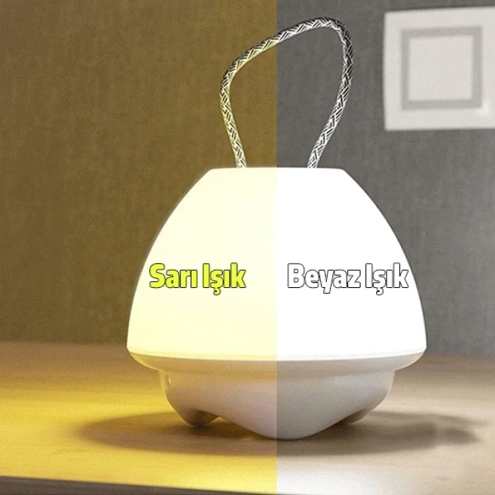 VipMarketim ALLY Şarjlı Akıllı Yatak Odası Gece Lambası-(5775)