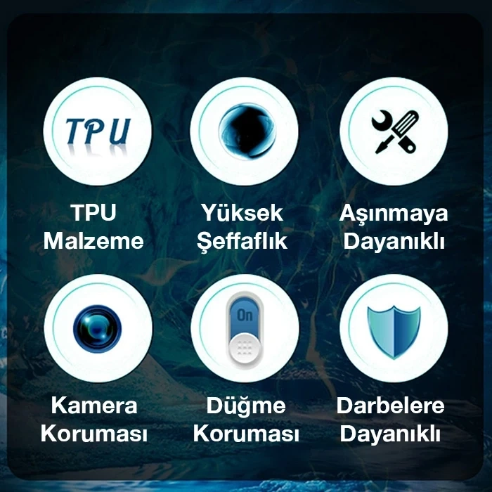 VipMarketim Ally SM Galaxy A03S Kılıf Kamera Korumalı Ultra İnce Şeffaf Silikon Kılıf-(5775)