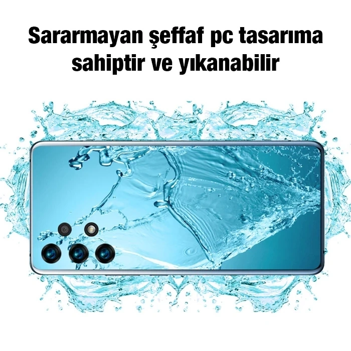 VipMarketim Ally SM Galaxy A23 5G Kılıf Kamera Korumalı Ultra İnce Şeffaf Silikon Kılıf-(5775)