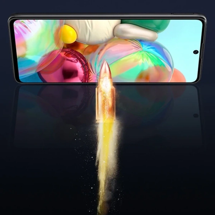 VipMarketim Ally SM Galaxy A51 3D Full Glue Tempered Cam Ekran Koruyucu-(5775)