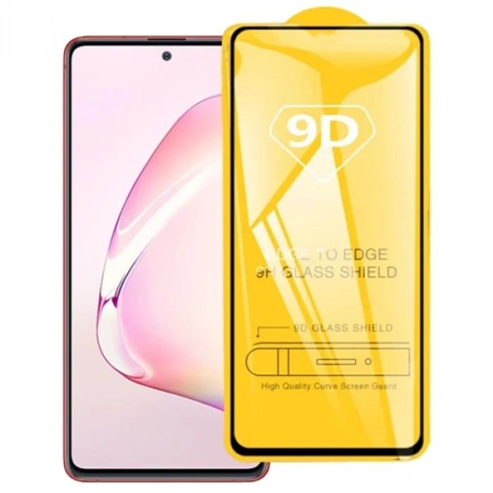VipMarketim Ally SM Galaxy Note 10 Lite 9D Tempered Full Cam Ekran Koruyucu-(5775)