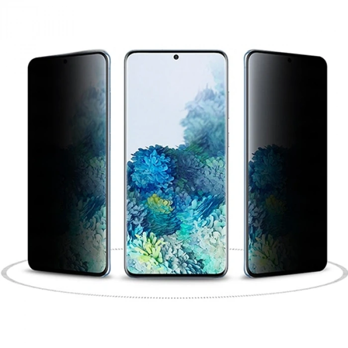 VipMarketim ALLY SM Galaxy S20 FE 3D Full Privacy Gizlilik Tempered Cam Ekran Koruyucu-(5775)