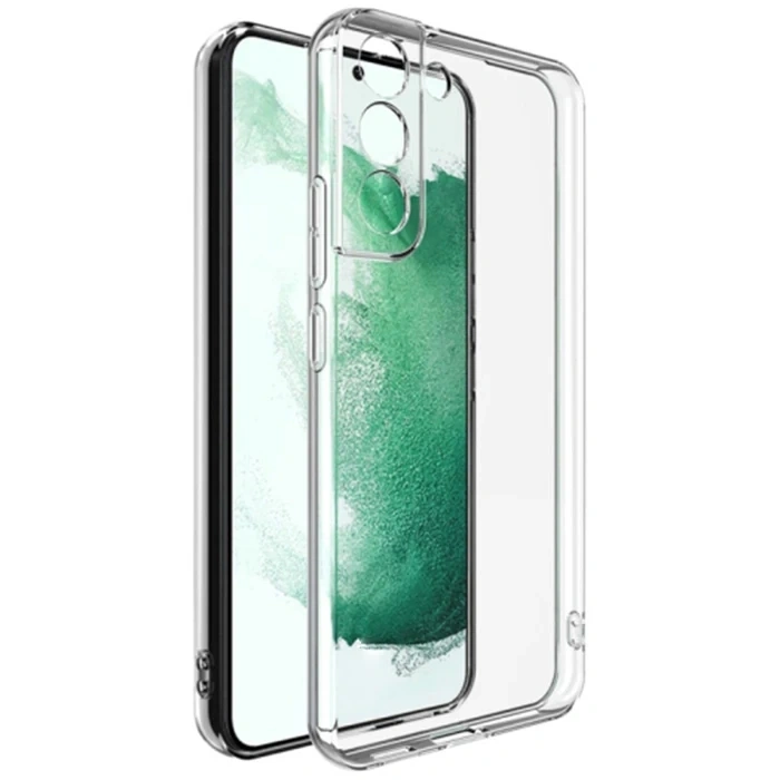 VipMarketim Ally SM Galaxy S22 Plus Kılıf Kamera Korumalı Ultra İnce Şeffaf Silikon Kılıf-(5775)