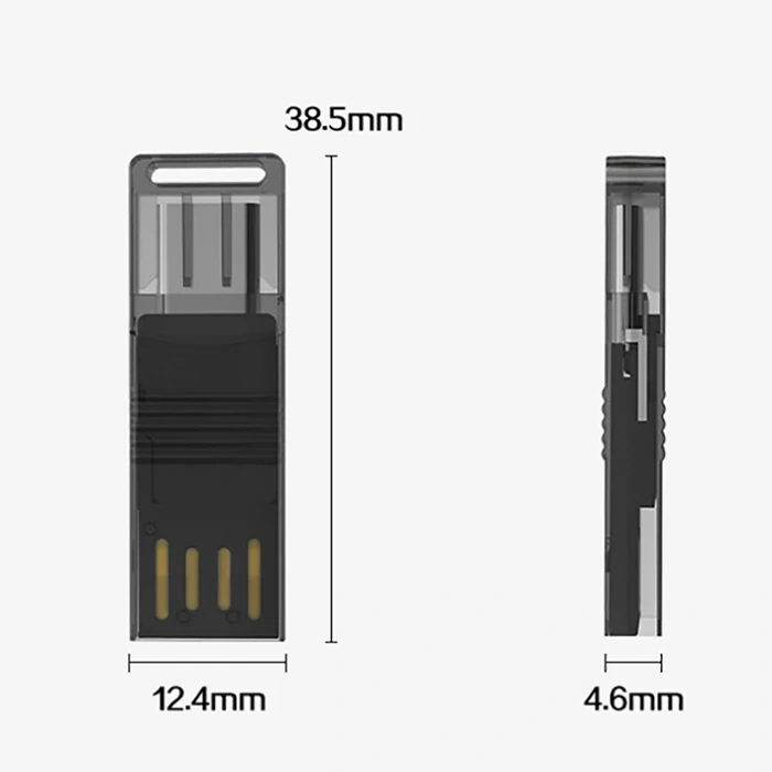 VipMarketim ALLY Type-c Usb C Micro TF Kart Okuyucu - Telefon Tablet Pc-Laptop Bellek Kart Okuyucu-(5775)