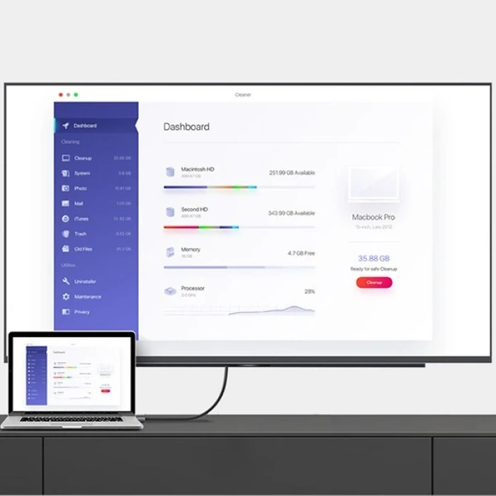 VipMarketim ALLY USB-C to DP 4K Dönüştürücü Adaptör 60Hz-(5775)