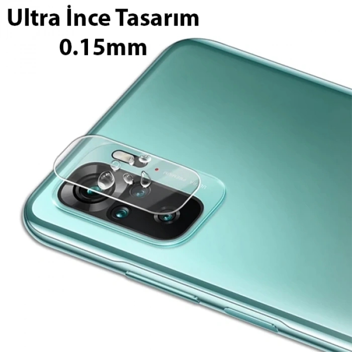 VipMarketim ALLY Xiaomi Redmi Note 10 4G Tempered Glass Cam Kamera Koruyucu-(5775)