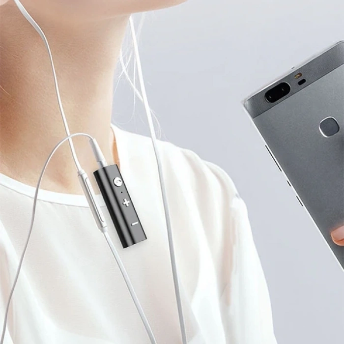 VipMarketim ALLY Yaka Askılı Wireless Kablosuz Aux Bluetooth Adaptör-(5775)