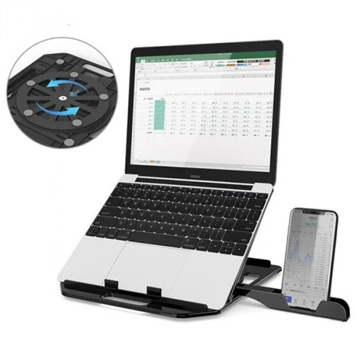 VipMarketim ALLY Yükseklik Ayarlı Dizüstü Laptop-Tablet Standı Telefon Tutucu-(5775)