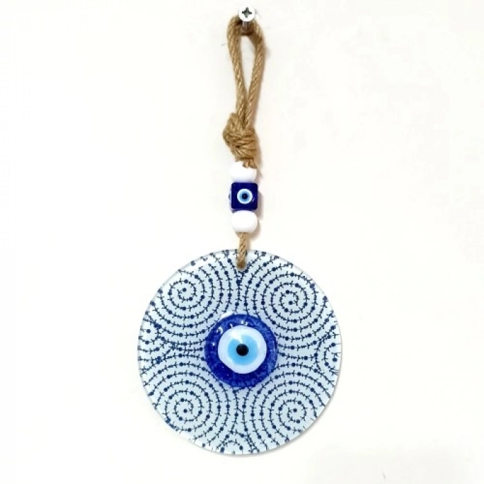 VipMarketim Altın Boynuz Modeli Nazar Füzyon Cam Duvar Dekoru