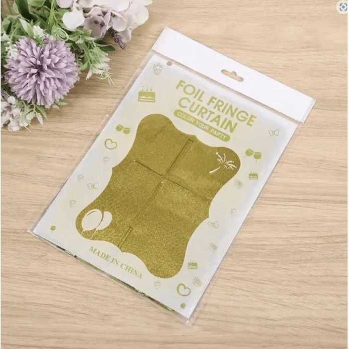 VipMarketim Altın Gold Renk Fon Perde Dekor