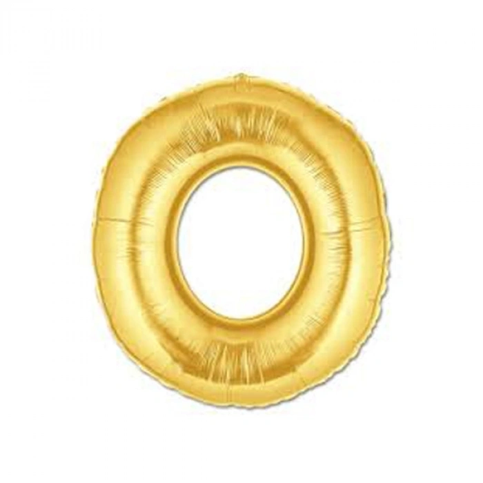 VipMarketim Altın Sarısı Folyo O Harfi Balon 1 Metre