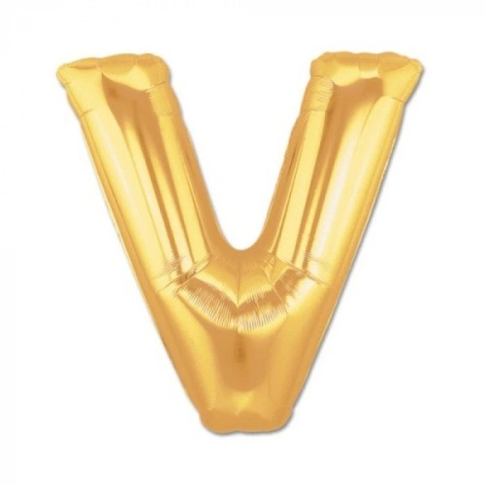 VipMarketim Altın Sarısı Folyo Harf Balon 1 Metre