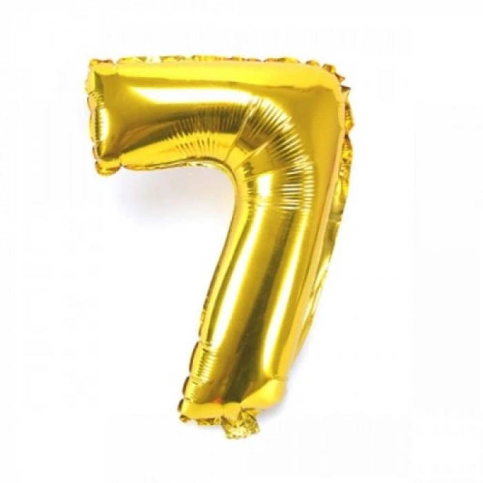 VipMarketim Altın Sarısı Folyo Rakam Balon 1 Metre