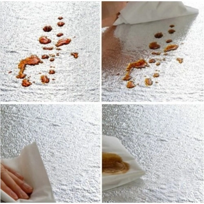 VipMarketim Alüminyum Folyo Yapışkanlı Mutfak Koruyucu Folyo 2 Metre