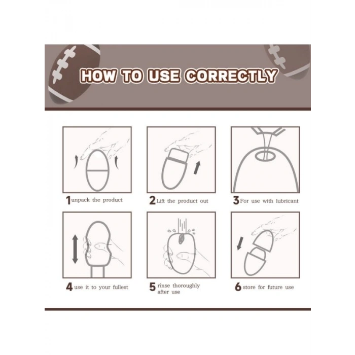 VipMarketim Amerikan Futbol Topu Mastürbatör