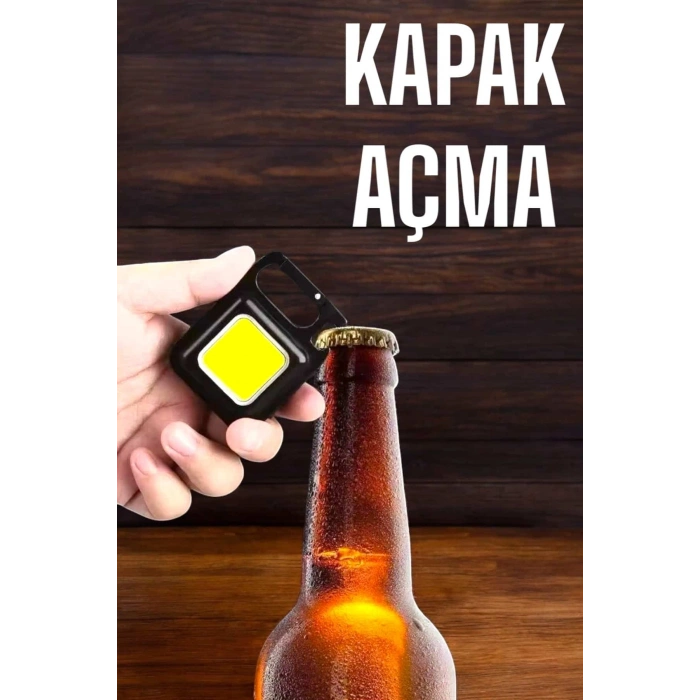 VipMarketim Anahtarlık Çok Amaçlı Mıknatıslı Taşınabilir Işık Led Şarjlı