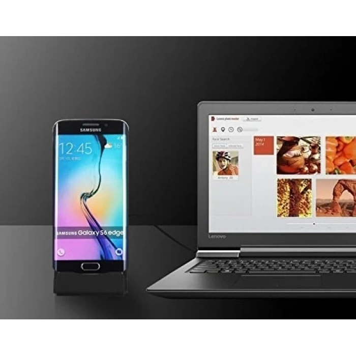 VipMarketim Android Micro Usb Şarj 2in1 Standlı Usb Dock-(5775)