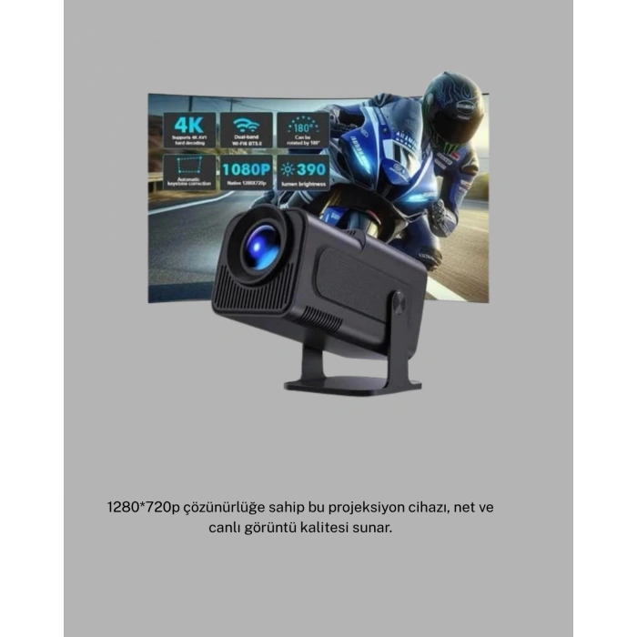 VipMarketim Android Projeksiyon Game Box – 1280x720p HD Çözünürlük BluetoothHDMI ve USB Girişli