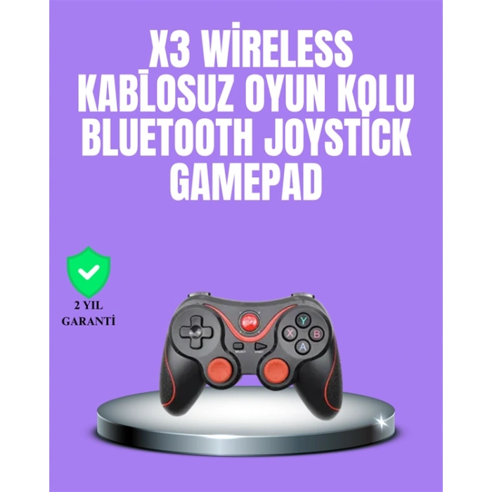 VipMarketim Android Uyumlu Gamepad X3 Game Stick Oyun Kolu Bluetooth Bağlantılı