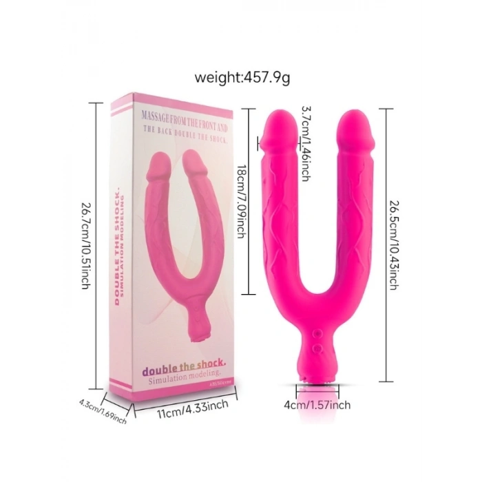 VipMarketim Anesidora Titreşimli Double Modern Vibratör