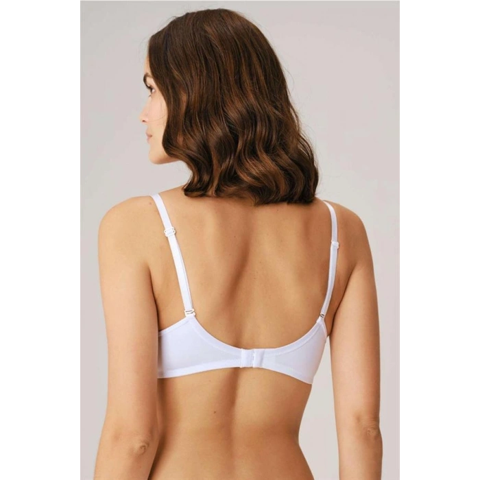 VipMarketim Anıl Balenli Desteksiz Dolgusuz Askıları Çıkabilen Günlük Klasik T-shirt Sütyeni