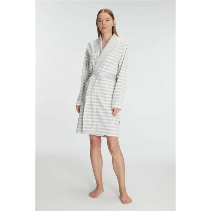 VipMarketim Anıl Kadın Pamuklu Sabahlık Yumuşak Dokulu, Sıcak Tutucu Ve Şık (Kod:11327)