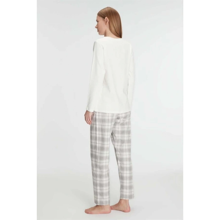 VipMarketim Anıl Uzun Kol Pamuklu Kışlık Pijama Takımı