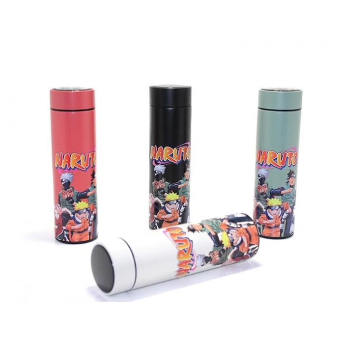 VipMarketim Anime Baskılı Dijital Göstergeli Termos 500 ml Model 3