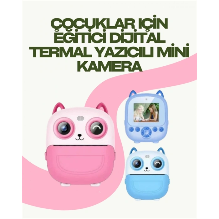 VipMarketim Anında Yazdıran Kamera – Çocuklara Uygun Hafif ve Renkli