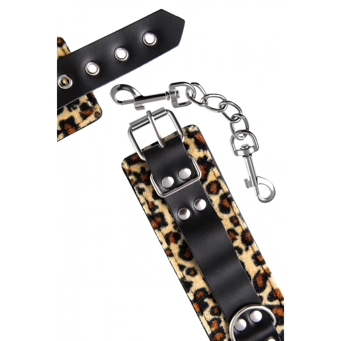 VipMarketim Anonymo BDSM Ayak Kelepçe #0152, PU deri, baskılı, 27 cm