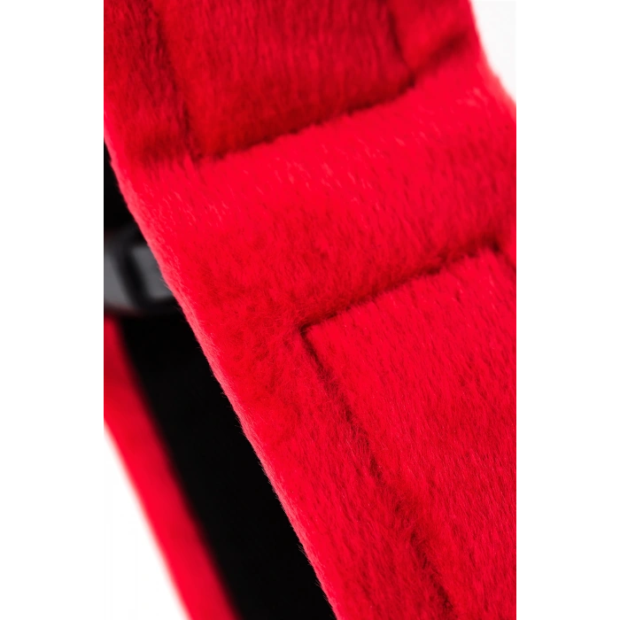 VipMarketim Anonymo BDSM Ayak Kelepçe #0156, kadife, kırmızı, 29 cm