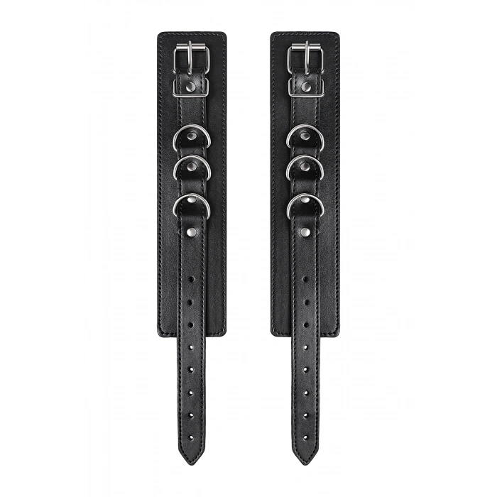 VipMarketim Anonymo Bdsm Ayak Kelepçe #, Pu Deri, Siyah, 26,5 Cm (Kod:0153)