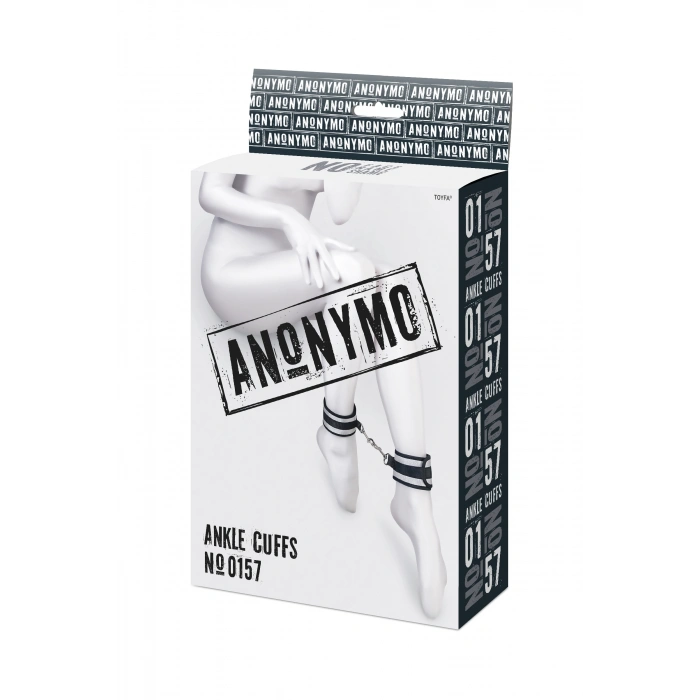 VipMarketim Anonymo BDSM Ayak Kelepçe, Saten, gümüş, 28,5 cm