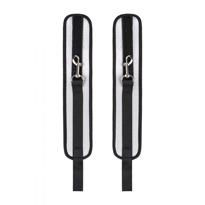 VipMarketim Anonymo Bdsm Ayak Kelepçe, Saten, Gümüş, 28,5 Cm