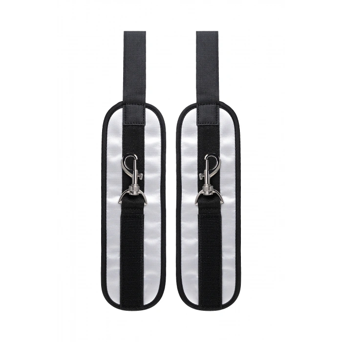 VipMarketim Anonymo Bdsm Kapı Esaret Kelepçe, Polyester, Gümüş, 23 Cm