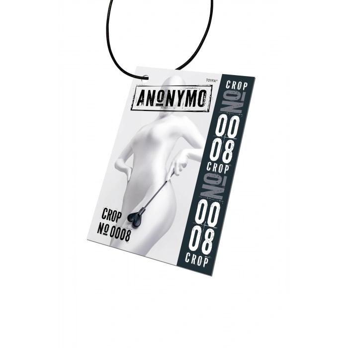 VipMarketim Anonymo BDSM Kırbaç #0008 , PU deri, siyah, 35 cm