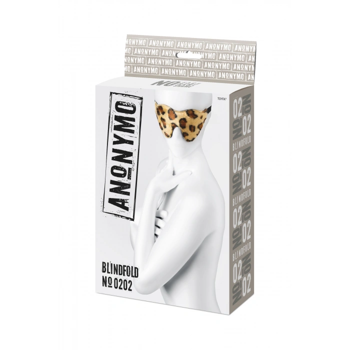 VipMarketim Anonymo BDSM Maske #0202, PU deri, baskılı, 26 cm