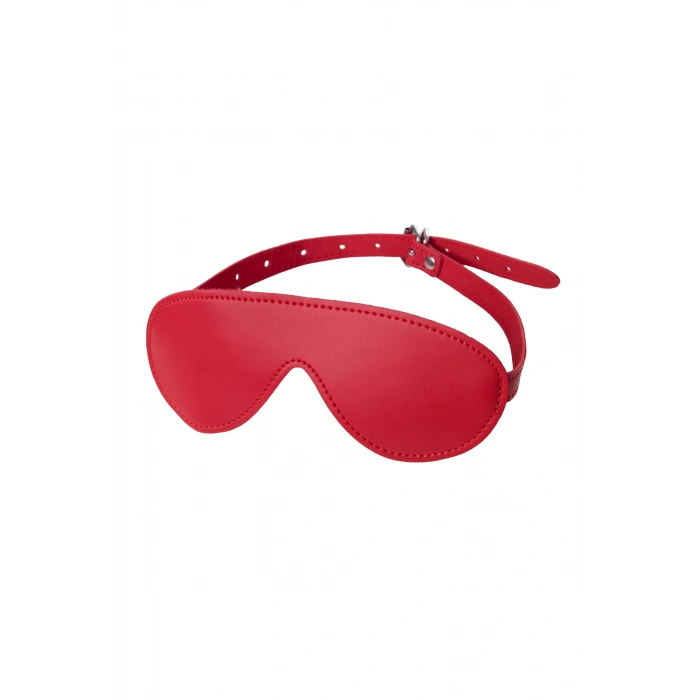 VipMarketim Anonymo Bdsm Maske, Pu Deri, Kırmızı, 65 Cm