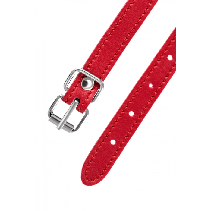 VipMarketim Anonymo Bdsm Maske, Pu Deri, Kırmızı, 65 Cm