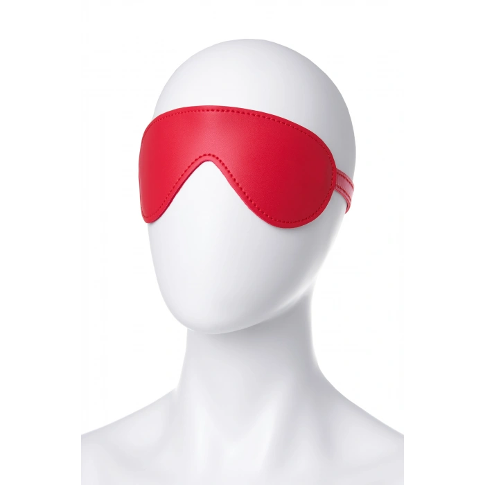 VipMarketim Anonymo Bdsm Maske, Pu Deri, Kırmızı, 65 Cm