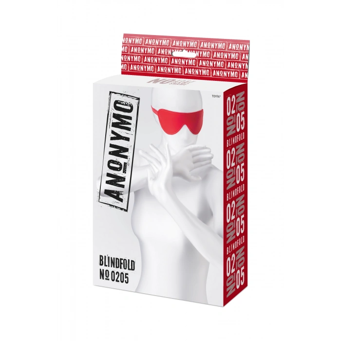 VipMarketim Anonymo Bdsm Maske, Pu Deri, Kırmızı, 65 Cm