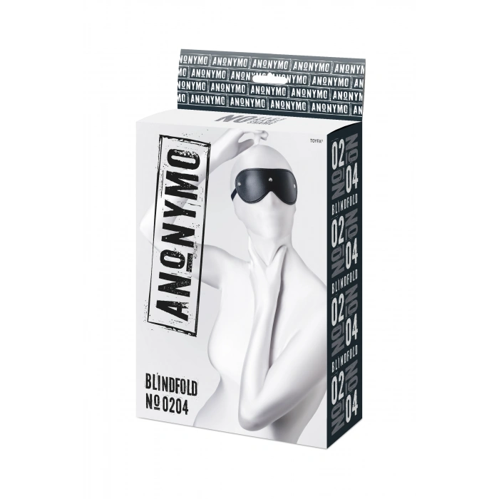 VipMarketim Anonymo BDSM Maske , PU deri, Siyah, 24 cm